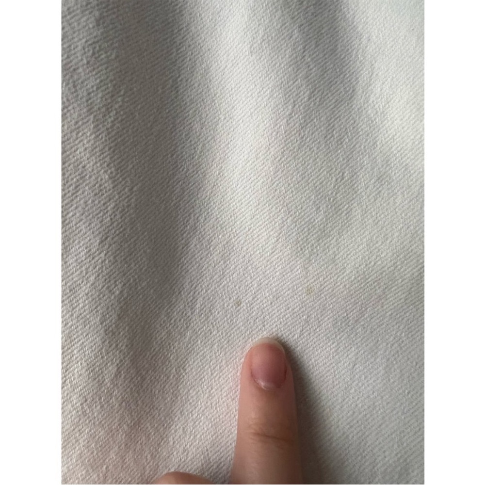 Everlane Women's High Rise Kick Crop Jeans Raw Hem Denim White Size 25R - Picture 6 of 11